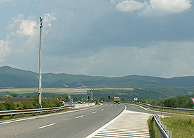 Kamerový systém na diaľnici