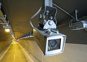 Camera system in tunnel